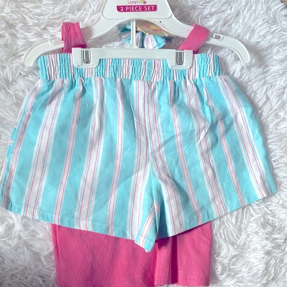 Lemon Kiss Girls Shorts and Tank Set with scrunchie - Picture 6 of 6